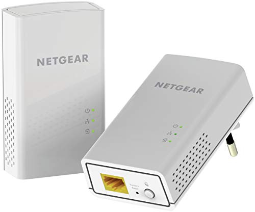 Netgear PL1000-100PES Adattatori, 2 Porte Gigabit, Bianco, 2 Pezzi
