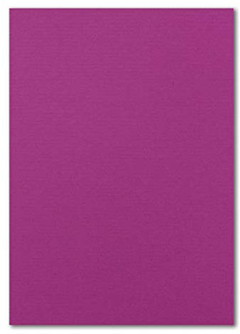 FarbenFroh by GUSTAV NEUSER 50x DIN A4 Papier - Amarena (Pink) gerippt - 110 g/m² - 21 x 29,7 cm - Briefpapier Bastelpapier Tonpapier Briefbogen
