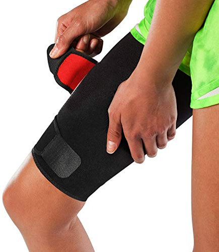 Stone and Clark Soutien Brace de Cuisse réglable, soutien et quadriceps Wraps Cuisse pour hommes et femmes