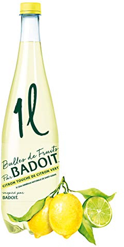 Badoit Bolle di frutta, acqua, aromatizzato, limone/lime, 1 l