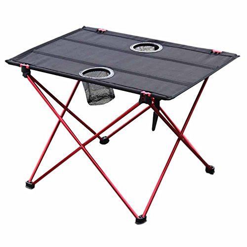 Klapptisch Campingtisch, Mini faltbar Camping Tisch, klapptisch Garten, Ultraleichter quadratischer Picknicktisch aus Aluminium im Freien
