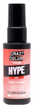 CRAZY COLOR - TINTE Crazy Color Pure Pigment Power Red 50ML, Rosso, Estandar, 50