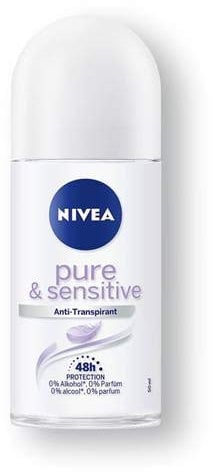 Nivea Roll-on Sensitive und Pure Anti Transpirant Schutz 50ml 3er Pack