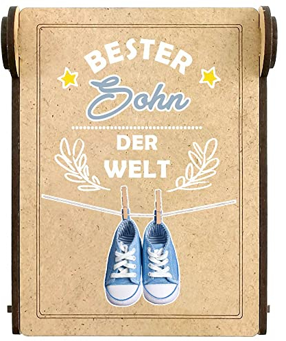 Candle IN THE BOX bester Sohn von Eltern, Spruchkerze, Geschenk 18 Geburtstag Junge, Abschluss, persönliche Geschenkidee erwachsener Sohn
