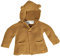 Bio Baby und Kinder Strickjacke mit Kapuze 100% Bio-Baumwolle (KbA) GOTS zertifiziert, Curry, 62/68