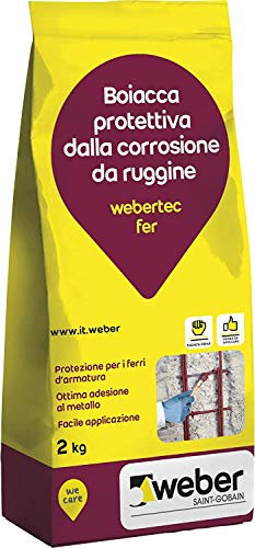 webertec fer Malta a presa rapida per il ripristino del cls, rossa, 2 kg