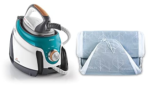 Polti La Vaporella XT100C, Steam Generator Iron with Boiler, 7.5 bar, no Maintenance, Unlimited Autonomy, steam Pulse 500g & XL Cotton Ironing Board Cover