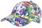 Hip Hop Honour NY Cap weiß und violett Print Pop Art Cartoons Baseball Wow Boom – Einheitsgröße – Weiß