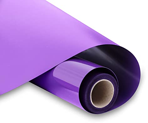 HIKENRI Purple Heat Transfer Vinyl Bundle 12 x 10 ft Rolls, Purple HTV Vinyl for Silhouette Cameo Easy to Cut & Weed,DIY Heat Press Design for T-Shirt,Clothes,Hats and Other Textiles