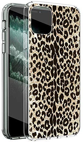 Yoedge Klar Silikon Hülle für Samsung Galaxy A52 5G 6.5 Zoll Handy Case Stylische TPU Handyhülle Transparente Schutzhülle und Stilvoll Muster Handyhülle für Samsung A52 Bumper Handyhüllen - Leopard