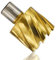 Broca con núcleo de revestimiento TiN de 12-42mm, broca hueca de acero de alta velocidad, broca magnética, cortador anular para herramienta de corte de metal-15x55mm