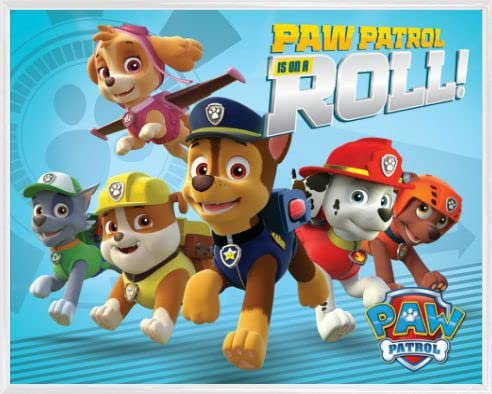 PAW PATROL Poster Mini-Poster und Kunststoff-Rahmen - On A Roll (50 x 40cm)