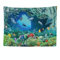 Ulticool - Wandteppich Tapestry Dekoration Wohnung - Delphin Fisch Aquarium Koralle Meer - 200 x 150 cm groß - Wandtuch Wandbehänge Tiere - Accessoires für Schlafzimmer Wohnzimmer Kinderzimmer