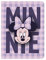 Minnie Mouse Squishy Heft - Notizbuch mit Weichem Einband - Mit Kariertem Druck und Minnie in 3D - Farbe Rosa und Lila - Hergestellt aus 80% Papier und 20% PU - Original Produkt in Spanien Designed