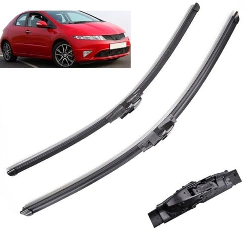 OEM Quality Front Windscreen Wiper Blades Front Window For Honda Civic 8 MK 8 European 2011 2010 2009 2008 2007 2006 2005 26 23 Perfect fit for windshields