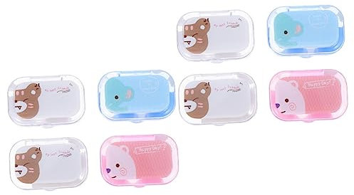 DOITOOL Lens Cases Cartoon Portable Lens Box Mirror Protector for Safe Storage for Travel and Everyday Use Mixed Styles for Fun and Convenience