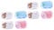 DOITOOL Storage 8 Boxes Cartoon Colored Case Cute Glasses Case Travel Cosmetic Containers Cutie Holder Eye Cases Box Soak Storage Container Beauty Box Contacts Lens Organizer