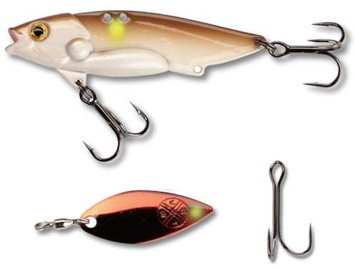 LMAB Techno Vibe - Vibration Bait - 3 Größen, Zikade, Blade Bait, Lipless Crankbait, Angelköder Raubfischangeln, Angel Köder Zander & Barsch, Zikaden, Spinner Blatt (25 Gramm | 6,5 cm, Ayu)