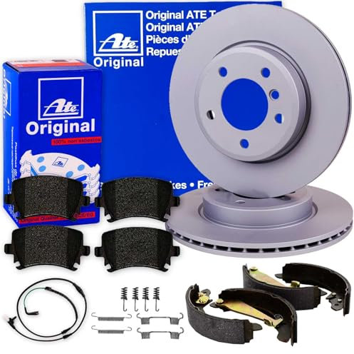 ATE Bremsscheiben + Beläge + Handbremse hinten passend für 3er 4er F30 F31 F36