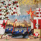 Weihnachts-Geschenktüten mit Kordelzug, Venedig-Laterne, bedruckt, Weihnachtsverpackungstasche, wiederverwendbar, für Geschenke, Weihnachten, Urlaub, Party-Dekoration