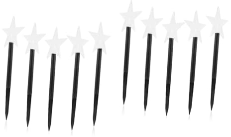 Amosfun 10 Stk Weihnachtslichtständer Lampenzubehör Für Den Garten Solare Weihnachtsdekoration Solar-weihnachtslichter Weihnachtsdekoration Räumung Abs Weihnachtsbaum Gartenbeleuchtung