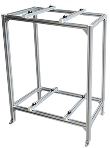 JXYQZD Soporte de Suelo para Aire Acondicionado de Aleación de Aluminio, Soporte de Piso de Doble Capa, Soporte de Suelo para Sistema de Bomba de Calor de Aire Acondicionado Mini Split (Size : 80x40x