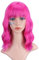Greenmirr Short BOB Ombre Roseo Purple Wellige Perücken mit Pony Hitzebestehendes Kunsthaar 14in
