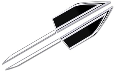 SANNITOU Auto Emblem Aufkleber für Skoda Yeti (2009-2013), Autoaufkleber Kühlergrill Front Motorhaube Kofferraum 3D Logo Heckklappen Buchstaben Selbstklebende Ersatz Dekoration,Black