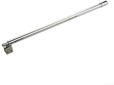 1 barra de soporte de puerta de vidrio, brazos de barra de soporte ajustables para mampara de ducha, poste de puerta de baño de acero inoxidable para panel de vidrio de 8 a 12 mm (2# (cabeza única))