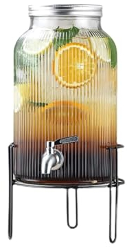 Dispensador De Bebidas Dispensador De Bebidas con Grifo De Acero Inoxidable Y Soporte De Metal, Máquina De Bebidas De 6L Fiesta Al Aire Libre Fácil Embalaje