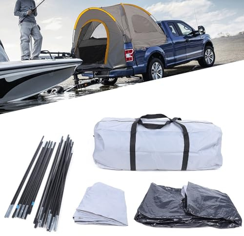 SABUIDDS Pickup Truck Zelt für 2 Personen, 315×180×170cm, Tragbare LKW-Bett-Zelt aus Wasserdicht 210D Oxford Tuch für Reise
