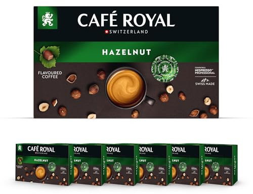 300 Capsules Café Royal Saveur Noisette - Compatibles avec les Machines à café Nespresso®* Professional - Conditionnement : 6 x 50 Dosettes