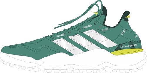 adidas Adipower Hockey 3, Scarpe Unisex-Adulto, Pure Teal/Zero Met./Aurora Ivy, 44 EU