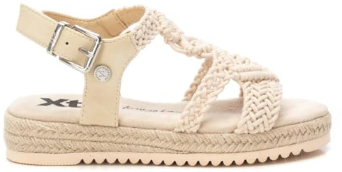 XTI - Sandalen Mädchen Beige - Bequeme und vielseitige Schuhe - Casual Mode - Modell 15126103 (Größe 34)