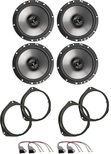 IPNOSIS Kit 4 Casse AXTON AE165 per Alfa Romeo Giulietta con 2 Supporti Anteriori, 2 Supporti Posteriori e 4 Connettori