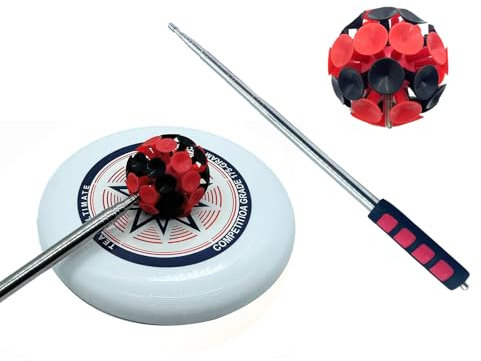 Disc Golf Retriever, 3 m, Disc-Retriever, Discgolf, ausziehbare Discgolf-Retriever-Stange mit Saugnapf, um Scheiben in Wasser, Bäumen, Felsen, Büschen zu holen