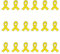 Amexo Lot de 18 Broches à Ruban Jaune, Broches en Forme de Ruban Sensibilisation Cancer Sensibilisation Émail Bijoux Pins pour la Sensibilisation au Cancer des os (Jaune)