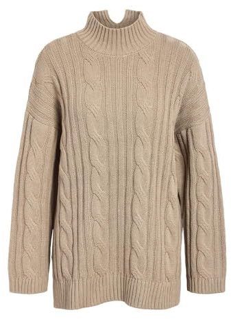 NOISY MAY Strickpullover, Beige, Damen, Knit Tunic