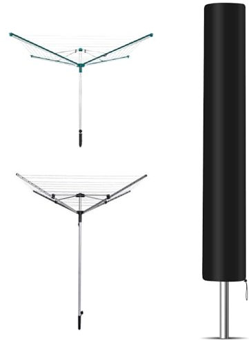 Goxiry Wäschespinne Schutzhülle 168 x 30 x 30 cm Abdeckung Wäschespinne 420D Oxford Wäschespinne Hülle Winterfest UV Beständiges, Compatible with Leifheit, Brabantia, Vileda, Juwel Wäschespinne