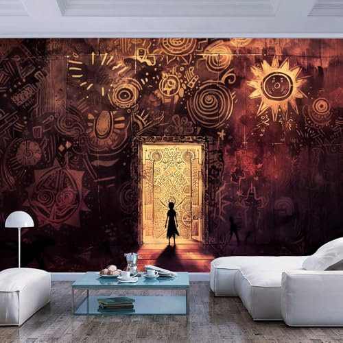 fotomural personalizado Runas de construcción místicas vintage restaurante oficina habitación los niños familiar pasillo tapiz artístico murales Pintura Arte Sala