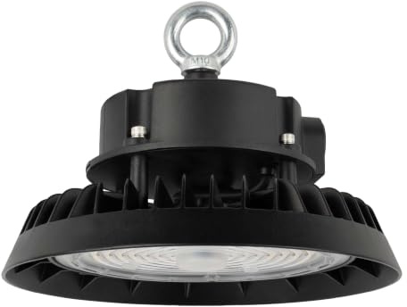Ledvion LED Hallenstrahler UFO 100W 4000K 185lm/W 90° Dimmbar IP65 | Hallenbeleuchtung LED für hohe Decken in Lager und Werkstatt, IK09, GS-geprüft, 5 Jahre Garantie