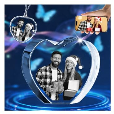 Personalisierte 3D-Fotowürfel, lasergeätzt, Geschenke für Weihnachten, holografisches Glas, Fotodrucke, individuelles Bild, Geschenke für Vatertag, Schwester, beste Freundin, Geburtstag