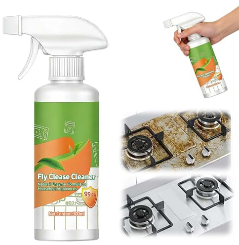 Kitchen Cleaner Spray, 2026 Upgade Oven Cleaner Heavy Duty, Natural Enzyme Formula to Household Appliances, Multi Surface Degreaser Spray Cleaning Products for Fat, Oil, Hob, Cooker (1PCS)