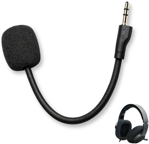 Yowfond Gaming Mikrofonarm kompatibel mit G PRO/G PRO X Kabellose Gaming Headsets, abnehmbares Mikrofon mit Geräuschunterdrückung und vergoldetem 3,5 mm Stecker