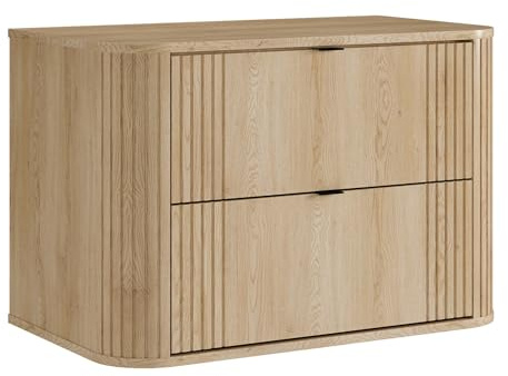 Vente-unique - Unterschrank zum Aufhängen â Farbe Natur hell â 80 cm â Filor