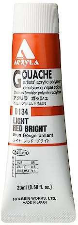 Holbein Acryla Gouache Light Red Bright (A) 20ml