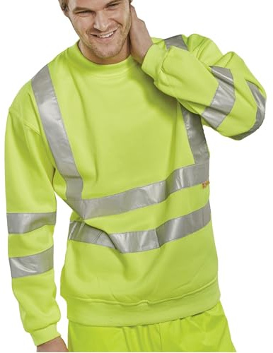 HI-VISIBILITY SWEATSHIRT SATURN YELLOW M