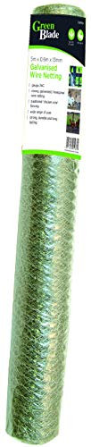 Green Blade BB-CW100 5 x 0.6m Galvanized Wire Netting with 13mm Mesh