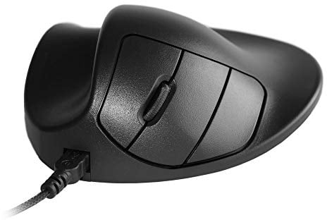 HIPPUS HandShoe Mouse links L | optische Maus | ergonomisches Design - Vorbeugung gegen Mausarm/Tennisarm (RSI Syndrom) - besonders armschonend | 2 Tasten