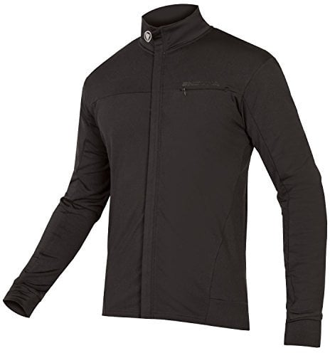 Endura Xtract Roubaix Long Sleeve Cycling Jersey | Breathable | Soft Feel Fabric | Moisture Wicking | Athletic Fit | Rear Pockets | Zipped Pockets Black